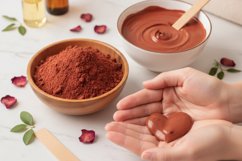Argila vermelha: benefícios da máscara facial natural